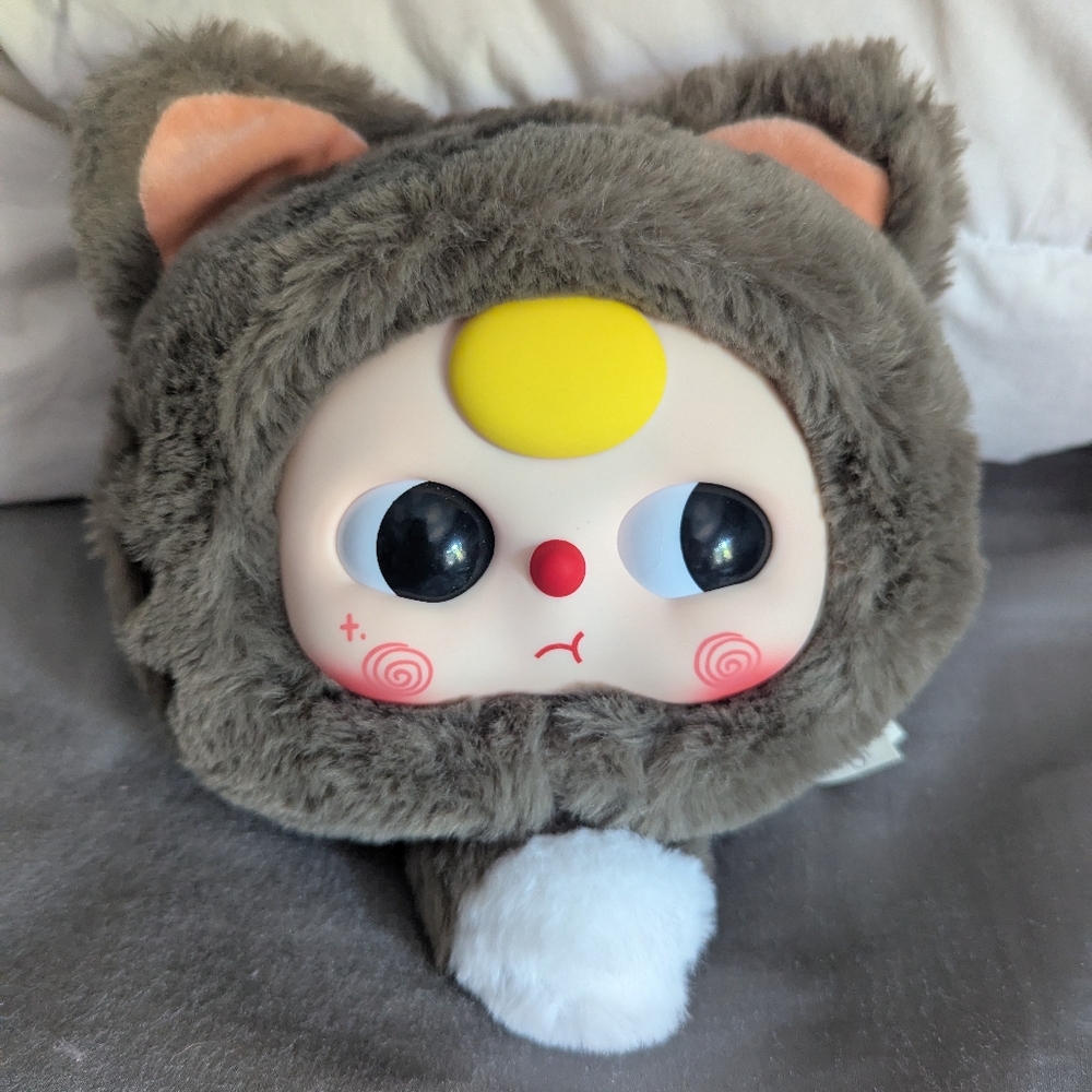 Baby Three Cat Bag Brown Tabby